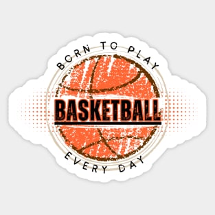 Inspiration For a Basketball Lover in Vintage Retro Design Sticker